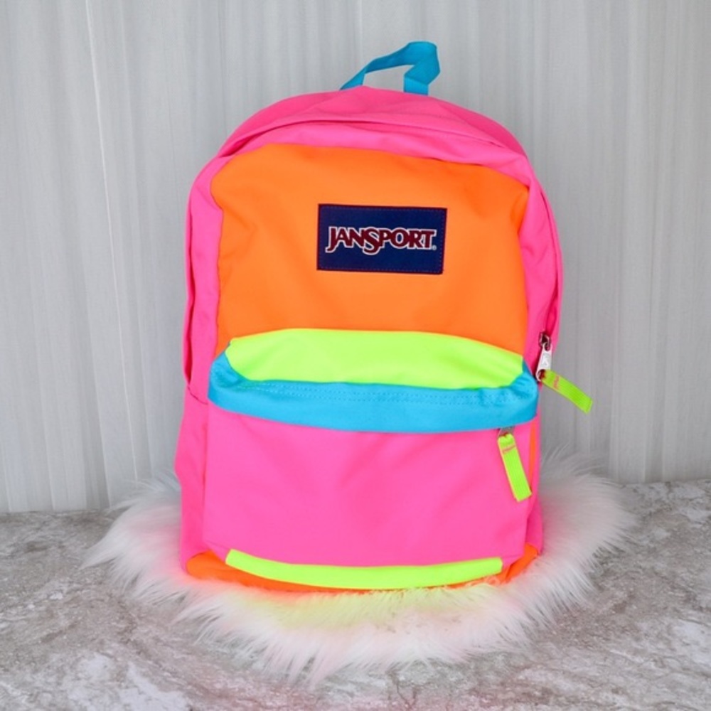 Jansport in neon colors